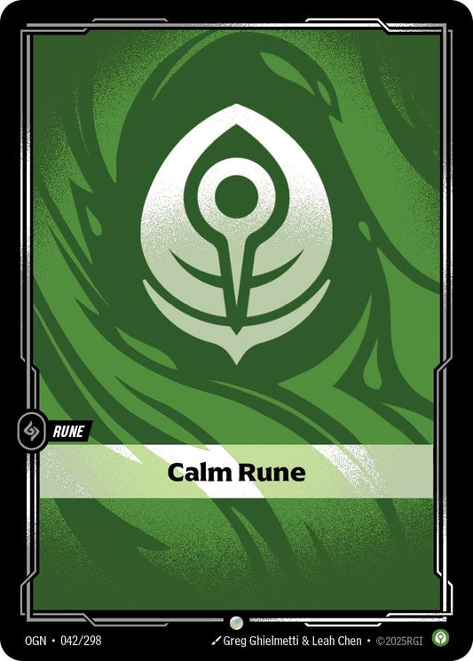 Image for Calm Rune (042/298) - Riftbound: League of Legends Trading Card Game