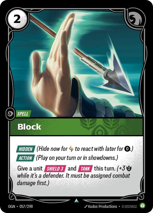 Image for Block (057/298) - Riftbound: League of Legends Trading Card Game