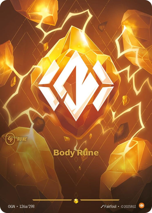 Image for Body Rune (Alternate Art) (126a/298) - Riftbound: League of Legends Trading Card Game