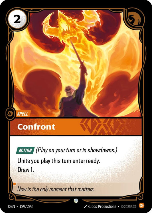 Image for Confront (129/298) - Riftbound: League of Legends Trading Card Game