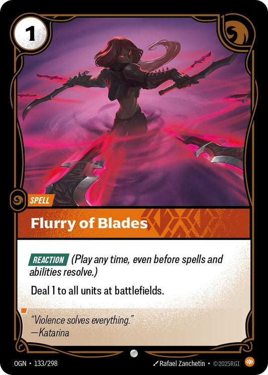 Image for Flurry of Blades (133/298) - Riftbound: League of Legends Trading Card Game