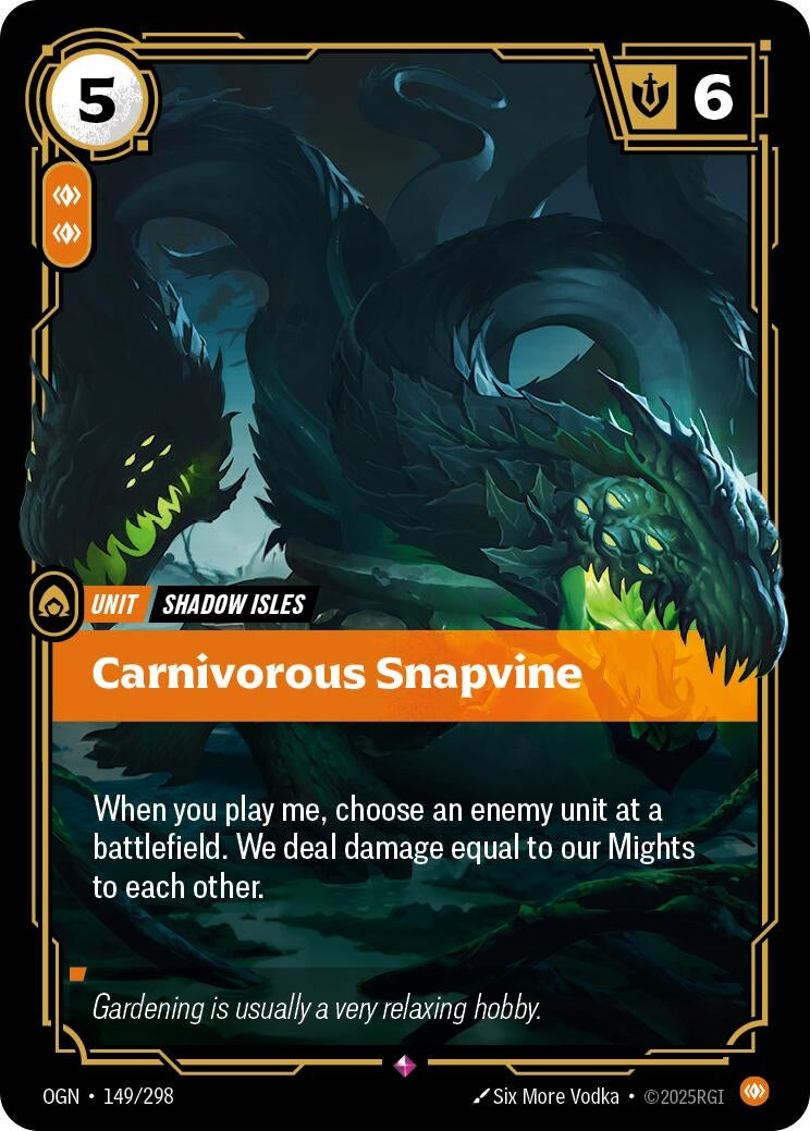 Image for Carnivorous Snapvine (149/298) - Riftbound: League of Legends Trading Card Game
