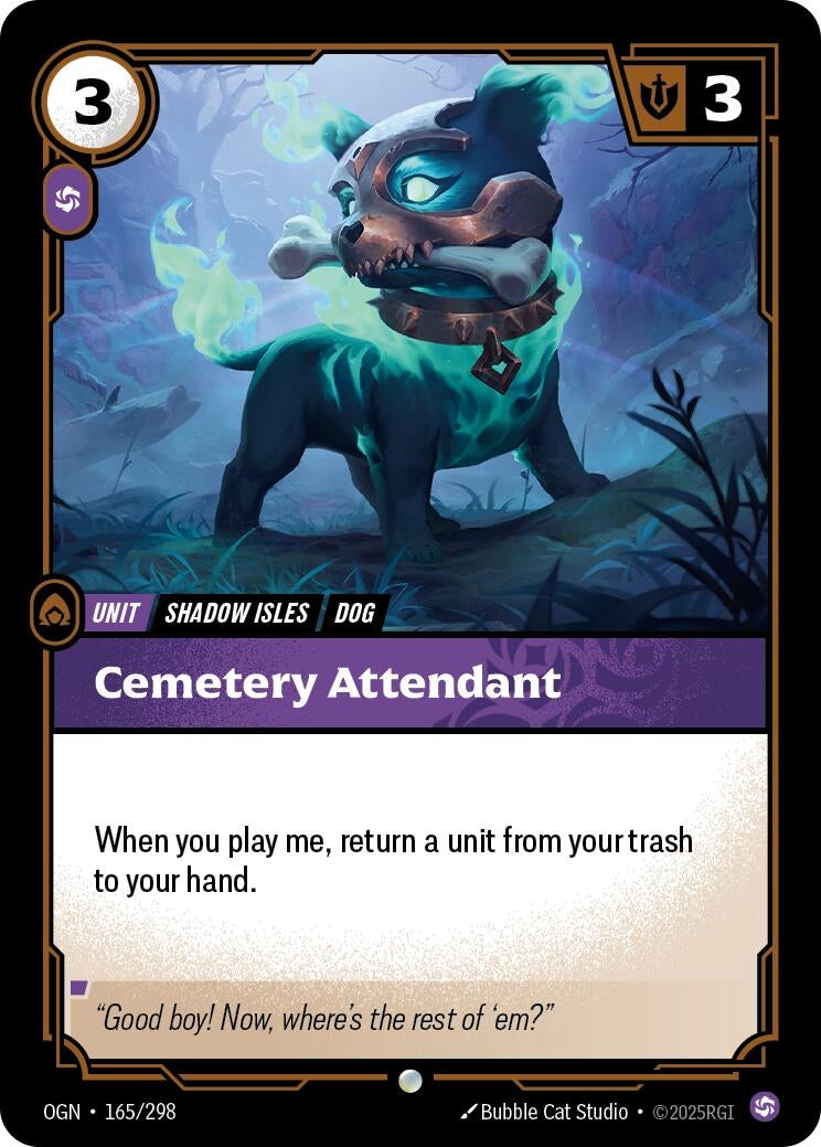 Image for Cemetery Attendant (165/298) - Riftbound: League of Legends Trading Card Game