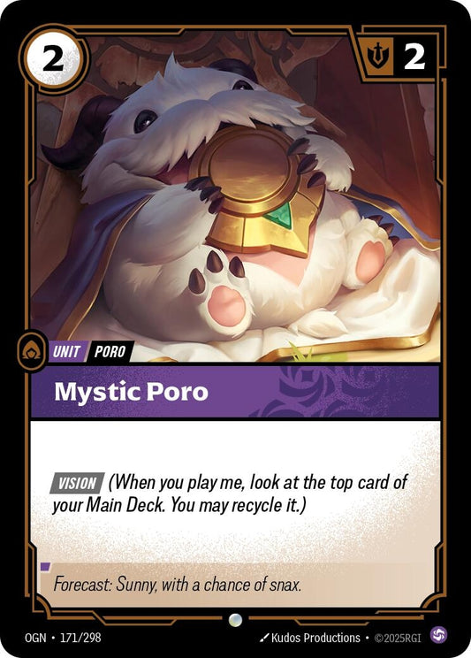 Image for Mystic Poro (171/298) - Riftbound: League of Legends Trading Card Game