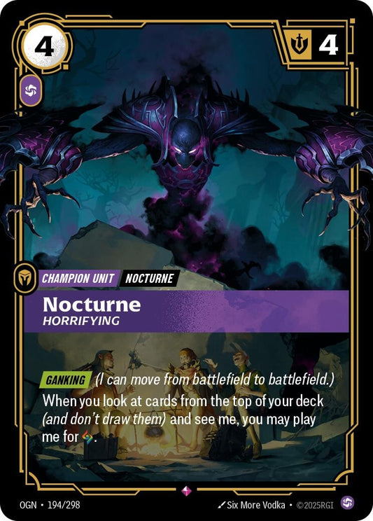 Image for Nocturne - Horrifying (194/298) - Riftbound: League of Legends Trading Card Game