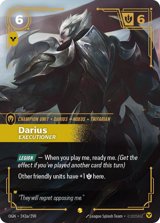 Image for Darius - Executioner (Alternate Art) (243a/298) - Riftbound: League of Legends Trading Card Game