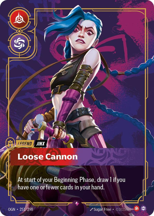 Image for Jinx - Loose Cannon (251/298) - Riftbound: League of Legends Trading Card Game