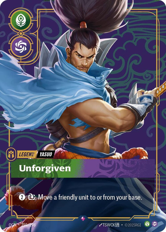 Image for Yasuo - Unforgiven (259/298) - Riftbound: League of Legends Trading Card Game