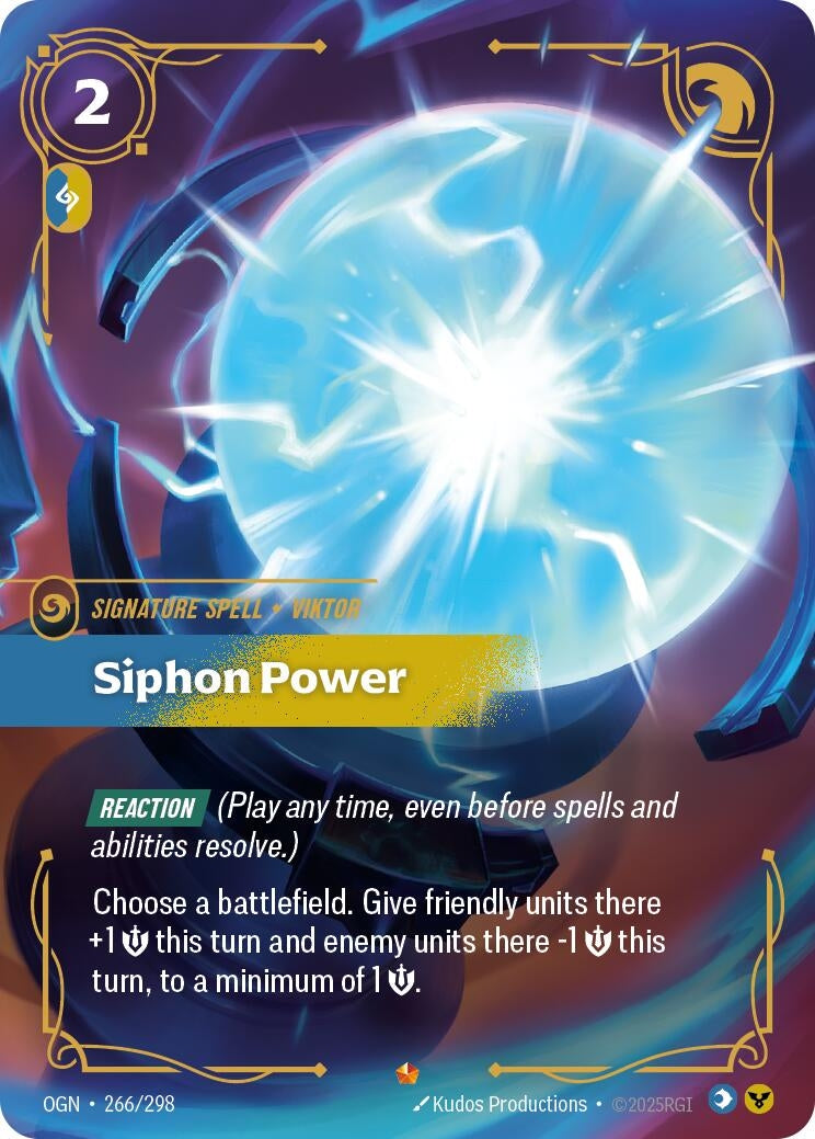 Image for Siphon Power (266/298) - Riftbound: League of Legends Trading Card Game