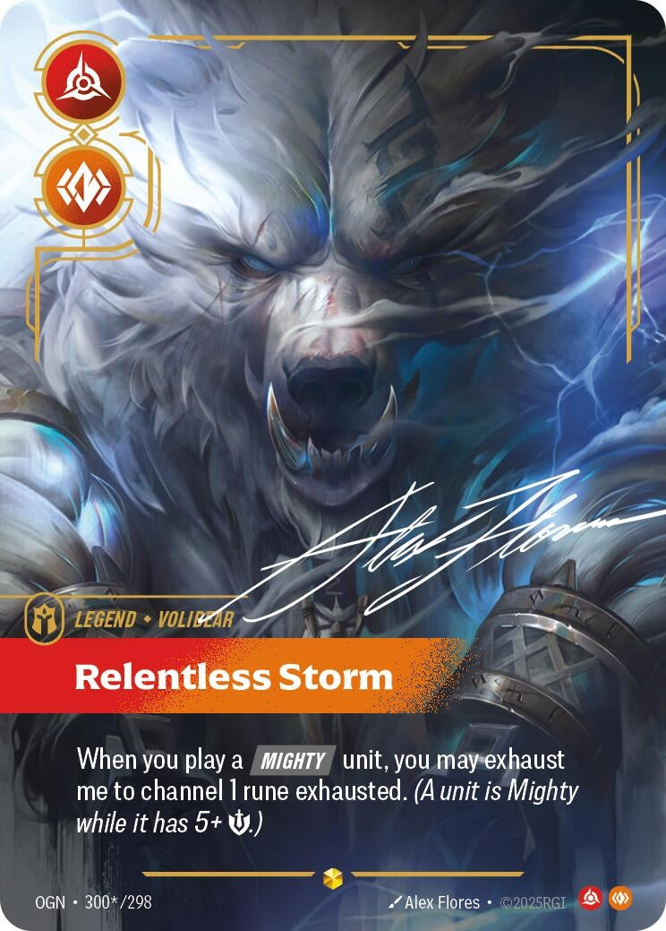 Image for Volibear - Relentless Storm (Alternate Art) (300*/298) - Riftbound: League of Legends Trading Card Game