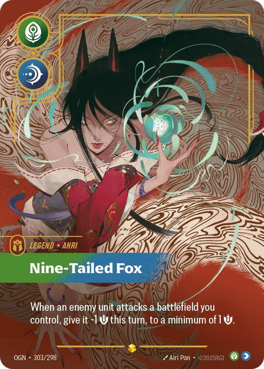 Image for Ahri - Nine-Tailed Fox (Overnumbered) (303/298) - Riftbound: League of Legends Trading Card Game