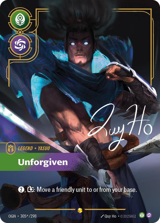 Image for Yasuo - Unforgiven (Alternate Art) (305*/298) - Riftbound: League of Legends Trading Card Game