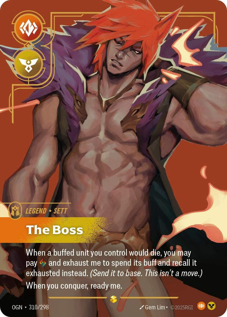 Image for Sett - The Boss (Overnumbered) (310/298) - Riftbound: League of Legends Trading Card Game