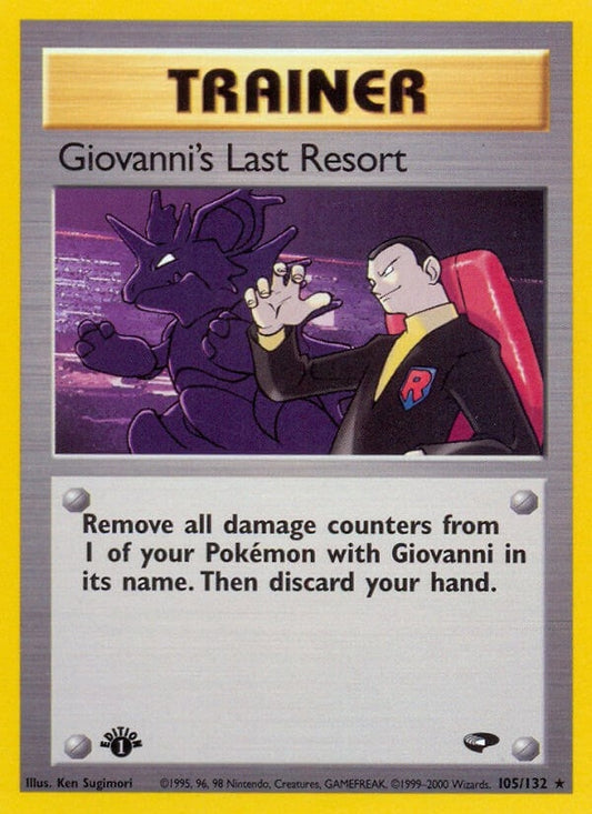 Image for Giovanni's Last Resort (105/132) - Pokemon