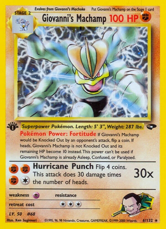 Image for Giovanni's Machamp (006/132) - Pokemon