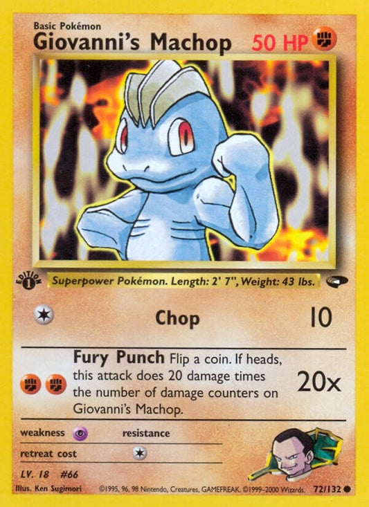 Image for Giovanni's Machop (072/132) - Pokemon