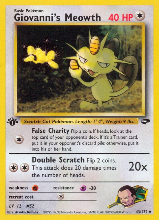 Image for Giovanni's Meowth (43) (043/132) - Pokemon