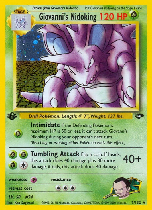 Image for Giovanni's Nidoking (007/132) - Pokemon
