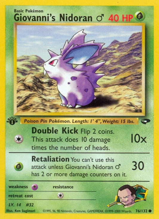 Image for Giovanni's Nidoran M (076/132) - Pokemon