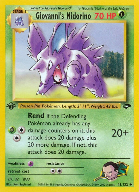 Image for Giovanni's Nidorino (045/132) - Pokemon