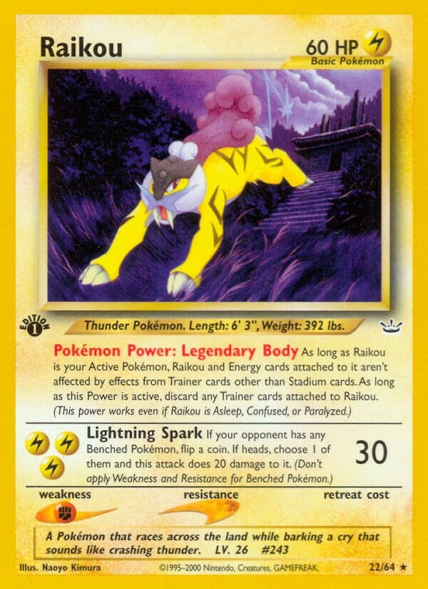 Image for Raikou (22) (22/64) - Pokemon