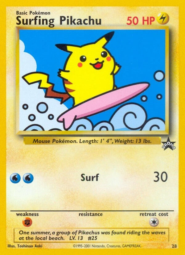 Image for Surfing Pikachu (28/53) - Pokemon