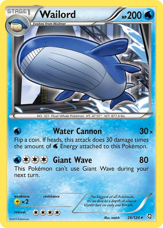 Image for Wailord (26/124) - Pokemon