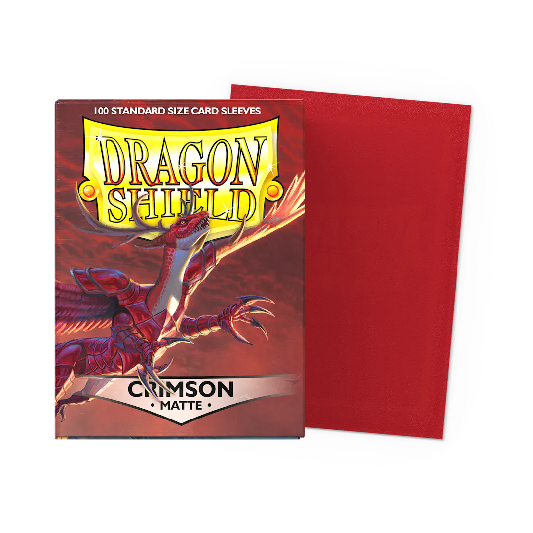 Crimson - Matte Sleeves - Standard Size (100ct)