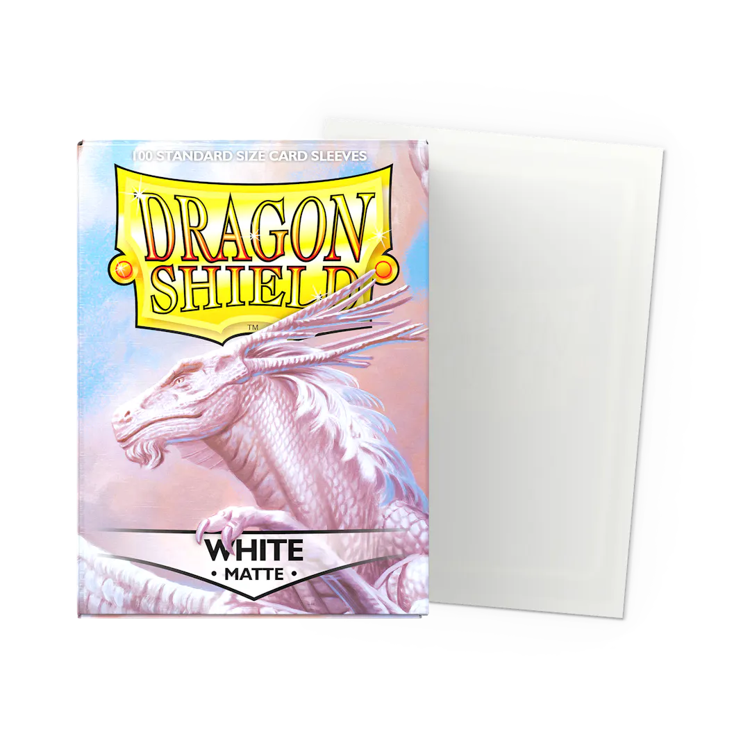 White - Matte Sleeves - Standard Size (100ct)