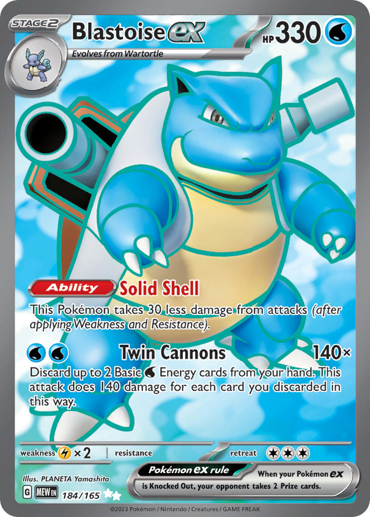 Blastoise ex (Full Art)